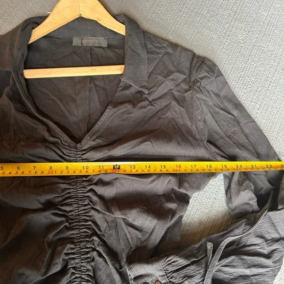 Storets Black Ruched Midi Dress - Picture 4 of 14